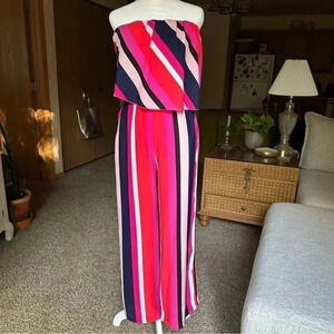 Colorful Strapless jumpsuit